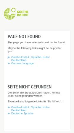 Vorschau der mobilen Webseite www.goethe.de, Theresia Walser im Goethe-Institut