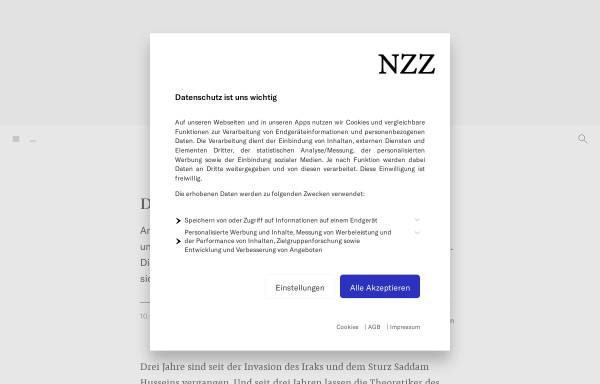Vorschau von www.nzz.ch, Das Trugbild der Demokratie