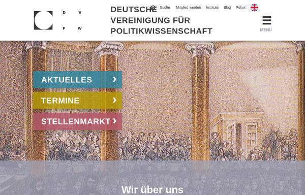 Vorschau von www.dvpw.de, Deutsche Vereinigung für Politikwissenschaft (DVPW)