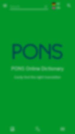 Vorschau der mobilen Webseite www.pons.com, Pons