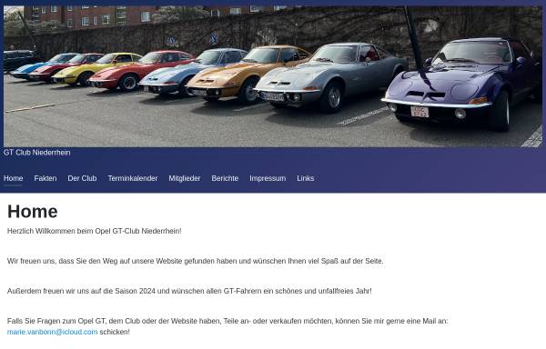Vorschau von www.gt-club-niederrhein.de, Opel GT-Club Niederrhein
