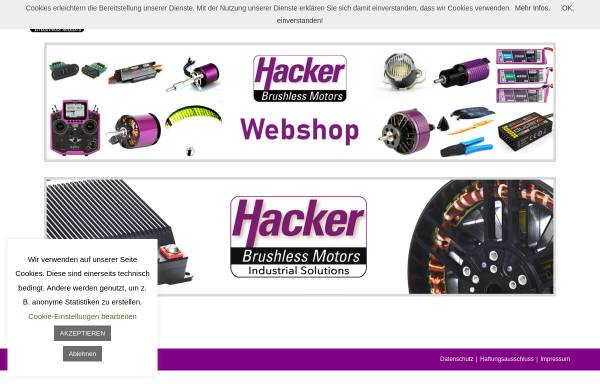 Vorschau von www.hacker-motor.com, Hacker Brushless Motors