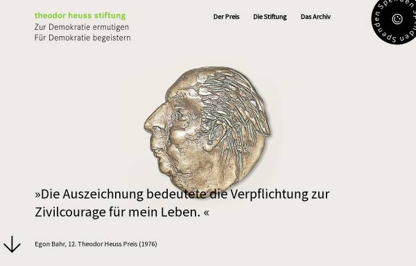 Vorschau von theodor-heuss-stiftung.de, Theodor Heuss Stiftung e.V.