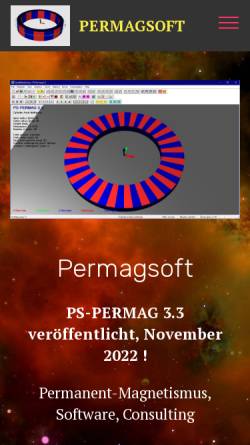 Vorschau der mobilen Webseite www.permagsoft.com, Permagsoft