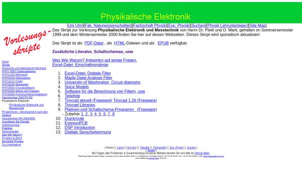 Physikalische Elektronik und Messtechnik