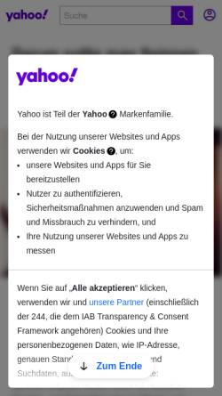 Vorschau der mobilen Webseite de.groups.yahoo.com, Yahoo! Groups: Kölner Frauenkalender