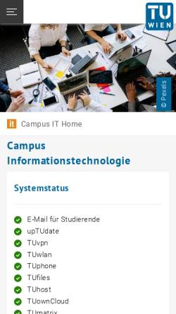 Vorschau der mobilen Webseite www.zid.tuwien.ac.at, Zentraler Informatikdienst (ZID) der TU Wien