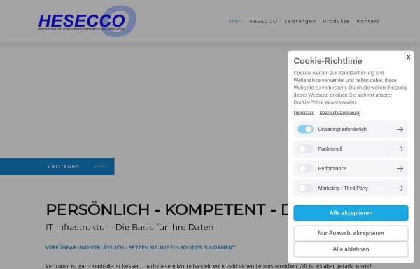 Vorschau von www.firewallshopping.de, Hesecco IP Security und Consulting