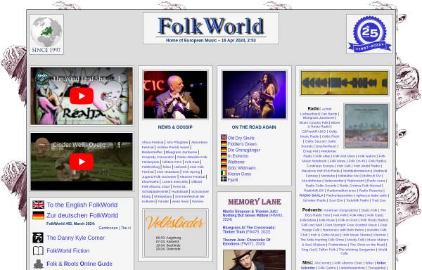 Vorschau von www.folkworld.de, FolkWorld