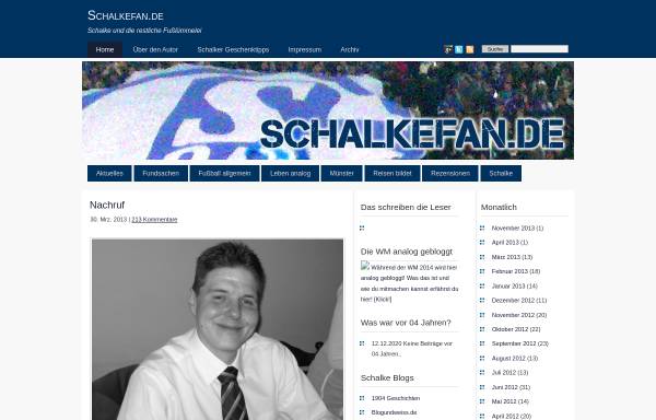 Vorschau von www.schalkefan.de, Schalkefan.de