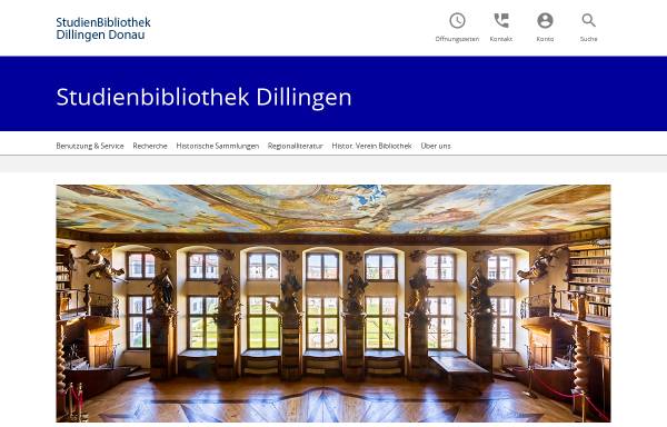 Vorschau von www.studienbibliothek-dillingen.de, Studienbibliothek