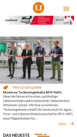 Vorschau der mobilen Webseite www.lebensmittelindustrie.com, Lebensmittelindustrie