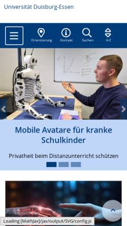 Vorschau der mobilen Webseite www.uni-duisburg.de, Rhein-Ruhr-Institut für Sozialforschung und Politikberatung (RISP)