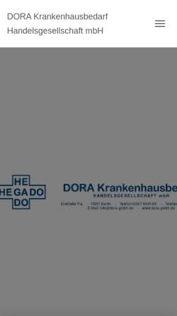 Vorschau der mobilen Webseite dora-gmbh.de, Hegado Dora GmbH