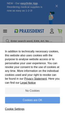 Vorschau der mobilen Webseite www.praxisdienst.com, Praxisdienst Dieckhoff & Ratschow GmbH & Co. KG