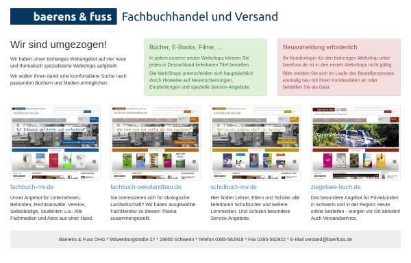 Vorschau von www.baerfuss.de, Baerens & Fuss GbR