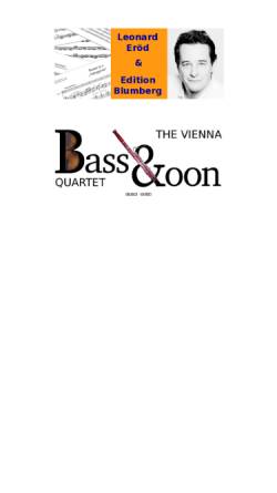 Vorschau der mobilen Webseite www.bassoon.at, The Vienna Bass&oon Quartet