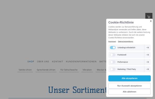 Vorschau von www.blindenuhren.de, Kolless Spezialuhren