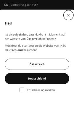Vorschau der mobilen Webseite www.ikea.com, IKEA Österreich