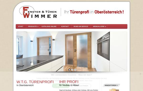 Vorschau von www.tueren-wimmer.at, Türen Wimmer