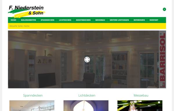 Vorschau von www.niederstein.de, Malerfachbetrieb F. Niederstein & Sohn GmbH