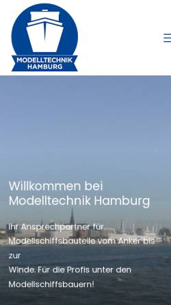 Vorschau der mobilen Webseite modelltechnik-hamburg.de, Modelltechnik Hamburg
