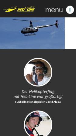 Vorschau der mobilen Webseite www.heliline.at, Heli Line