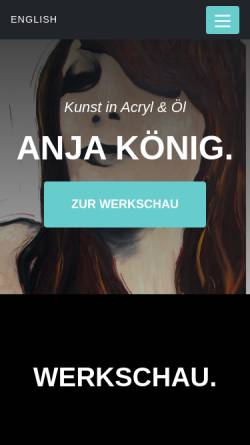 Vorschau der mobilen Webseite www.anja-koenig.com, König, Anja