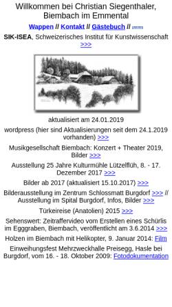 Vorschau der mobilen Webseite www.biemba.ch, Siegenthaler, Christian