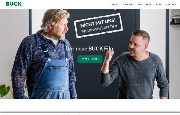 Vorschau von www.buck-gebäudetechnik.de, Buck Grünovative Gebäudetechnik