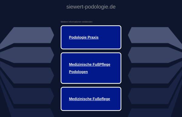 Vorschau von www.siewert-podologie.de, Fußpflegepraxis Siewert