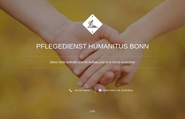 Vorschau von www.humanitus.de, Humanitus - Ambulanter Pflegedienst in Bonn