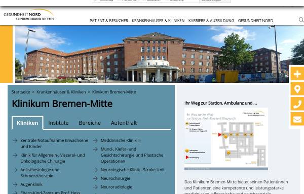 Vorschau von www.klinikum-bremen-mitte.de, Klinikum Bremen-Mitte