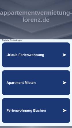 Vorschau der mobilen Webseite www.appartementvermietung-lorenz.de, Appartementhaus Lorenz, Nienstedten