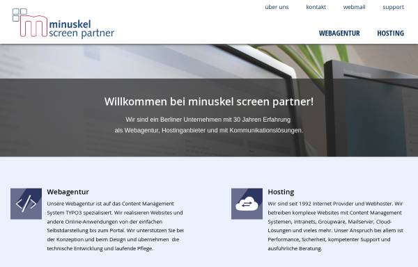Vorschau von www.minuskel.de, Minuskel Screen Partner GmbH
