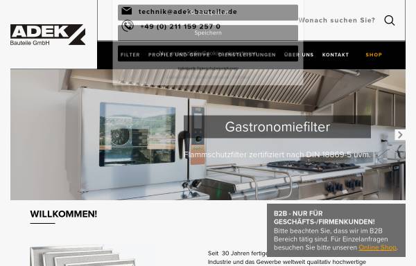 Vorschau von www.adek-bauteile.de, Adek Bauteile GmbH
