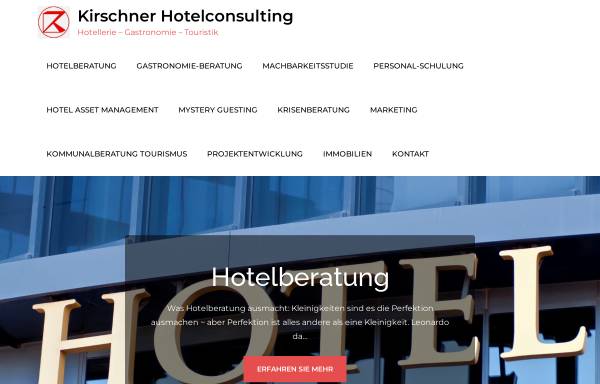 Vorschau von www.kirschner-hotelconsult.de, Udo F. Kirschner Hotelconsulting