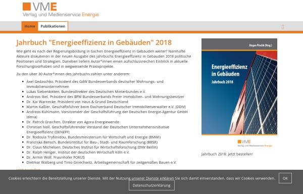 Vorschau von vme-energieverlag.de, Verlag und Medienservice Energie