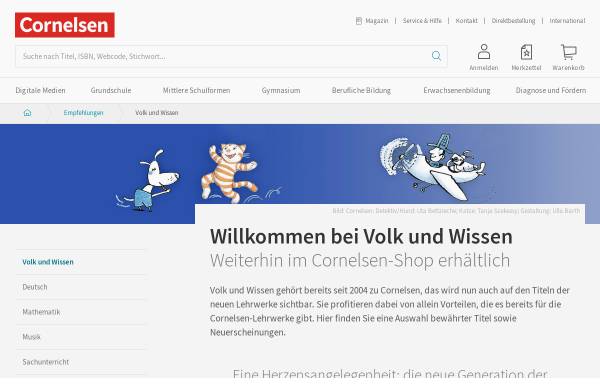 Vorschau von www.vwv.de, VWV - Volk und Wissen Verlag GmbH & Co. OHG
