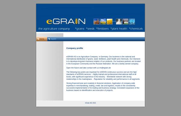 Vorschau von www.egrain.de, eGrain - Online Getreide-Börse