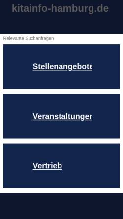 Vorschau der mobilen Webseite www.kitainfo-hamburg.de, Amt für Kindertagesbetreuung