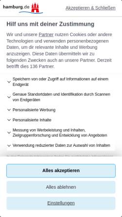 Vorschau der mobilen Webseite www.hamburg.de, Amt für Schule