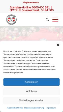Vorschau der mobilen Webseite oerhb.at, Österreichische Rettungshundebrigade