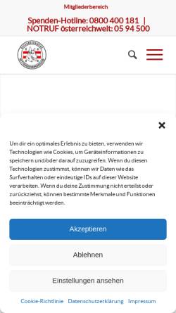 Vorschau der mobilen Webseite oerhb-wien.at, Österreichische Rettungshundebrigade Landesgruppe Wien