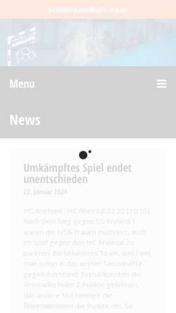 Vorschau der mobilen Webseite www.hcamriswil.ch, HC Amriswil