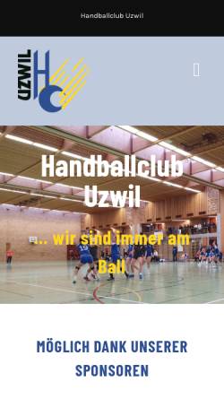 Vorschau der mobilen Webseite www.hcuzwil.ch, Handball Club Uzwil