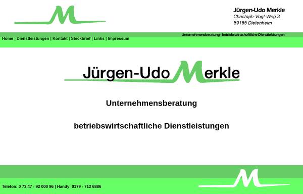 Vorschau von www.merkle-bwl.de, Jürgen-Udo Merkle