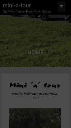 Vorschau der mobilen Webseite www.mini-a-tour.de, Mini a tour