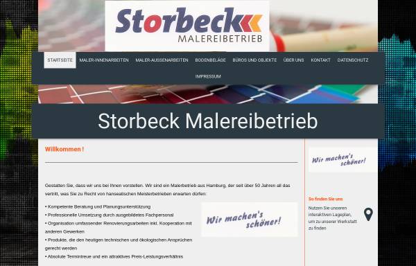 Vorschau von www.maler-storbeck.de, Malereibetrieb Storbeck