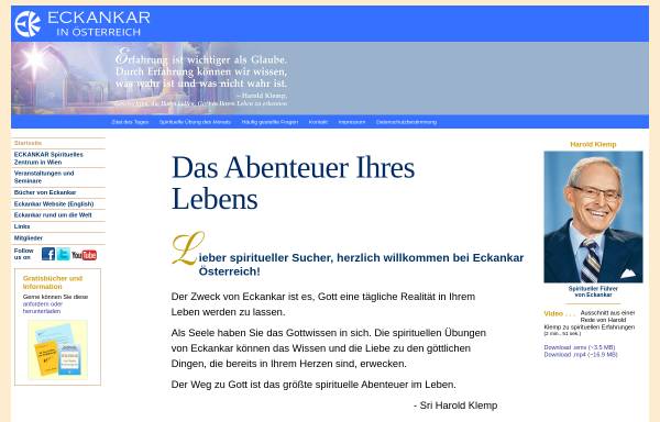 Vorschau von www.eckankar.at, Eckankar in Österreich